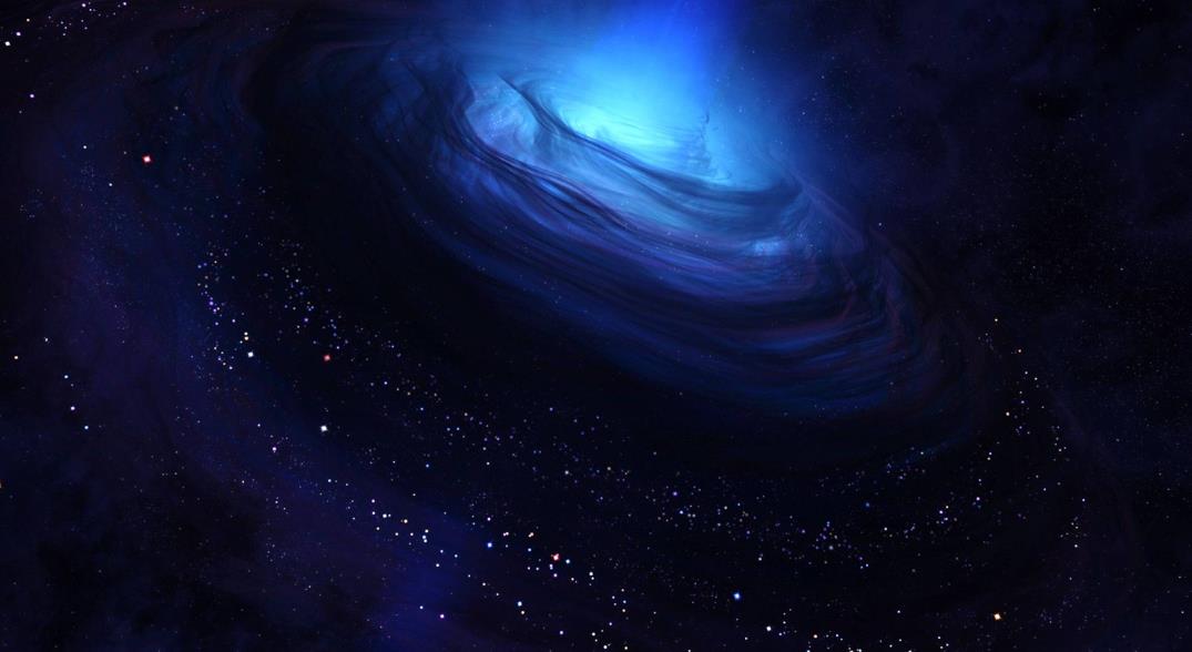 蓝色银河空间4K图片