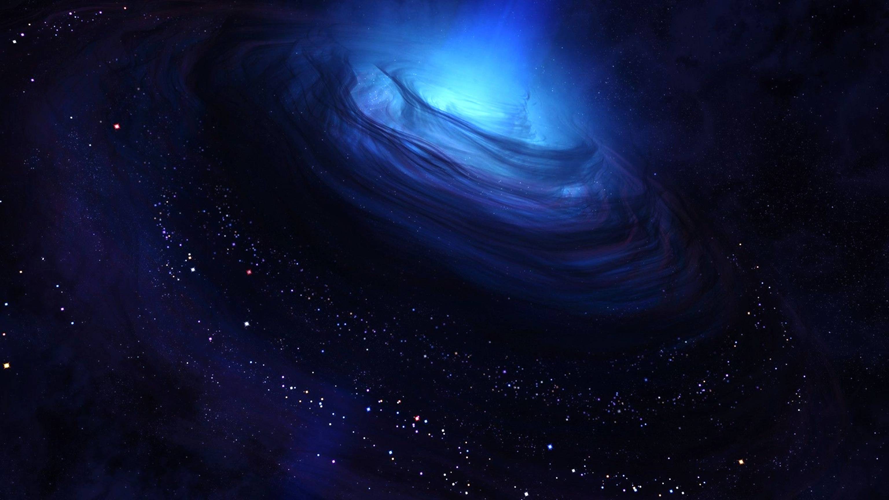蓝色银河空间4K图片