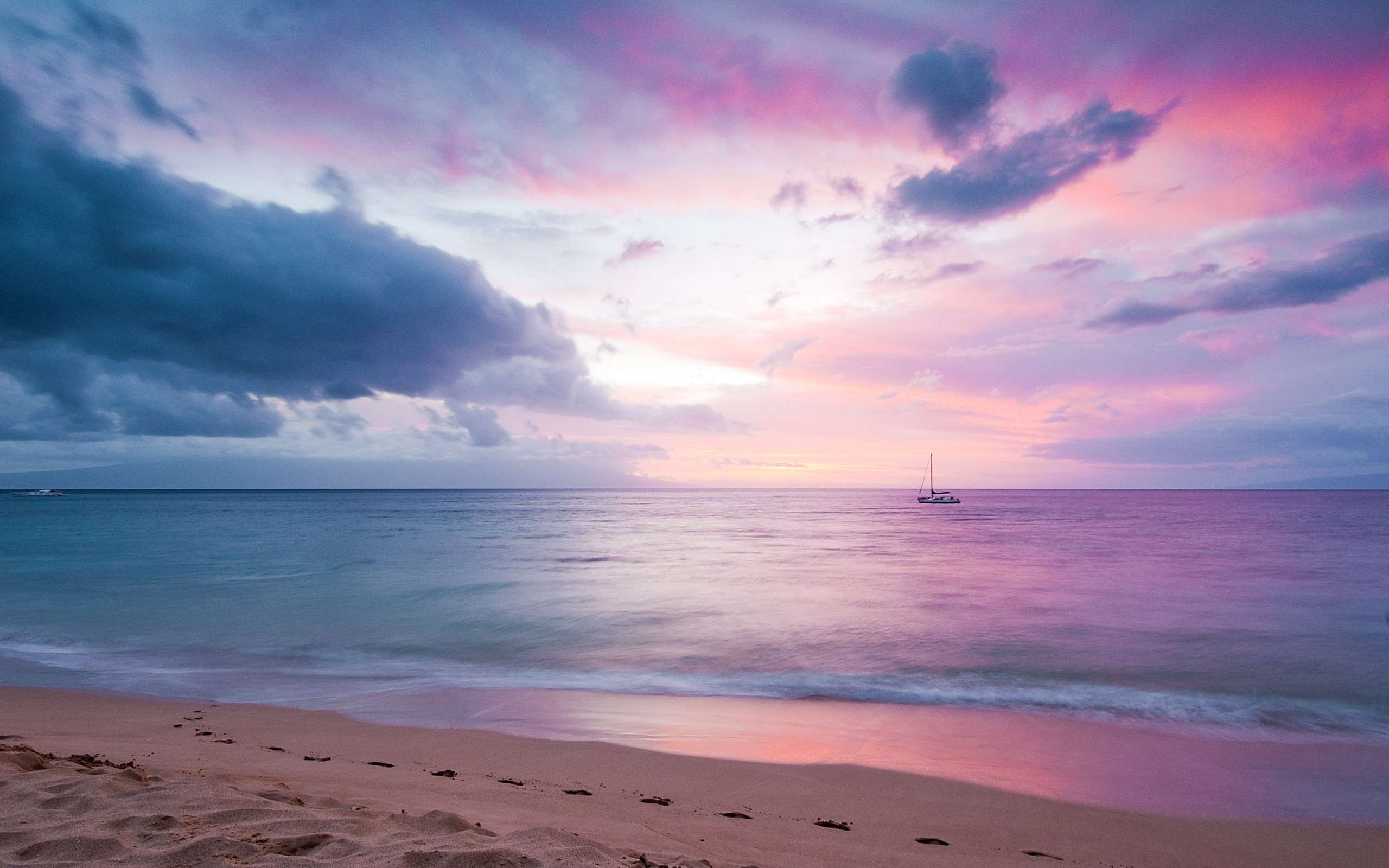 壁纸 美丽的夕阳海滩，海岸，海，海浪，沙滩，阳光 3840x2160 UHD 4K 高清壁纸, 图片, 照片