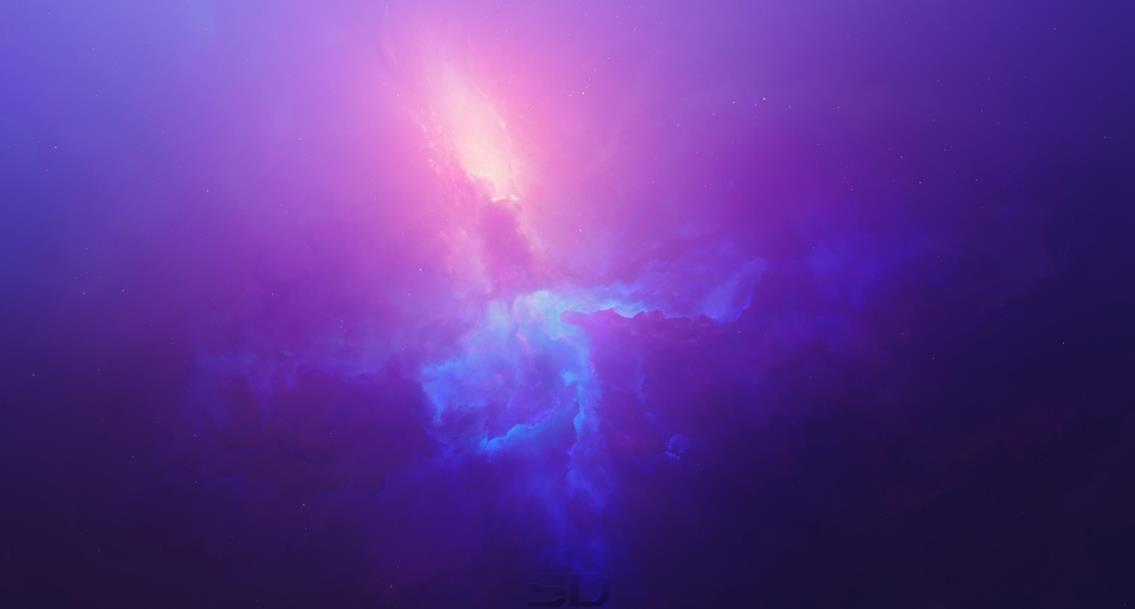 紫色空间宇宙抽象4K