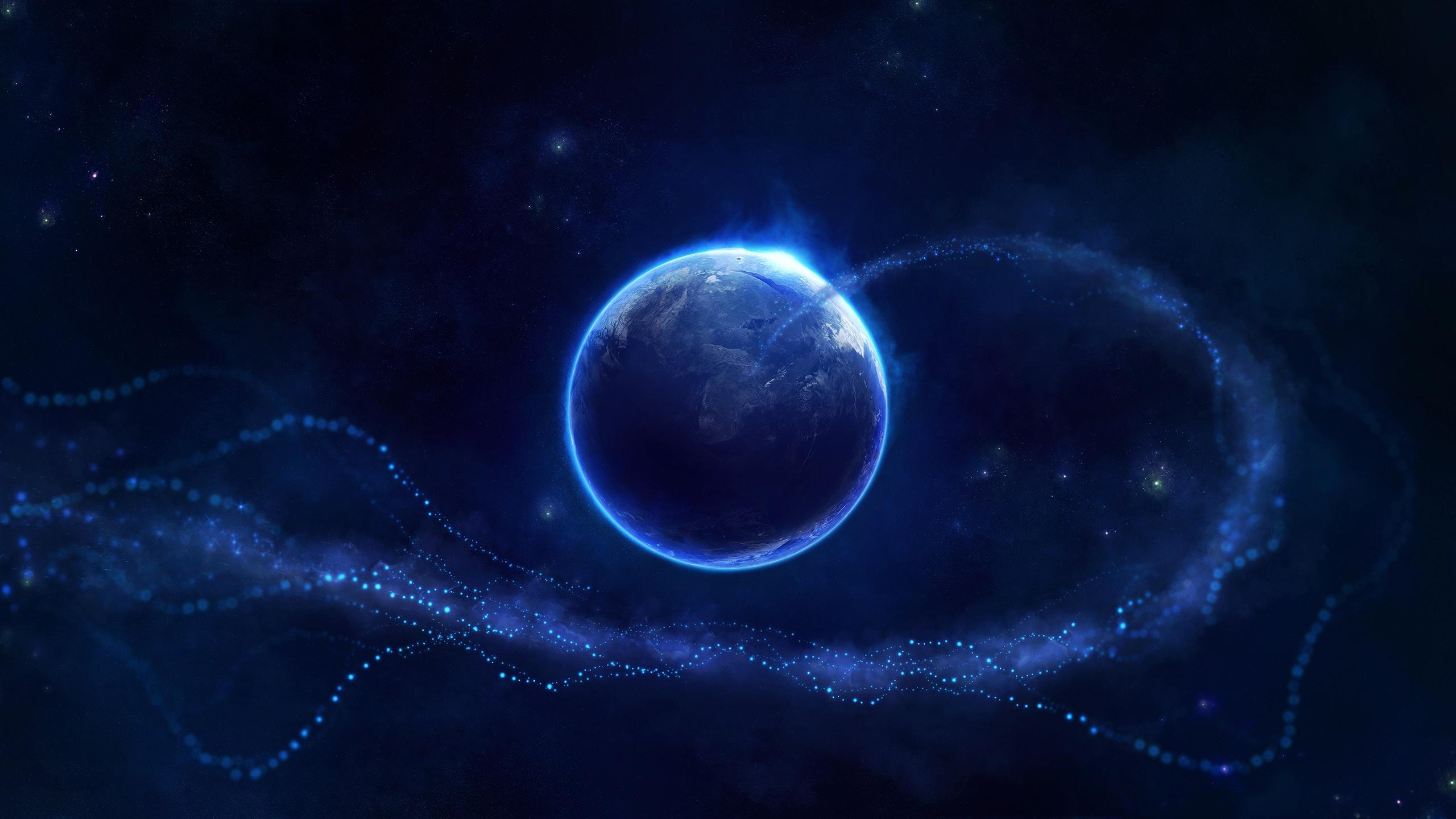 太空蓝星壁纸
