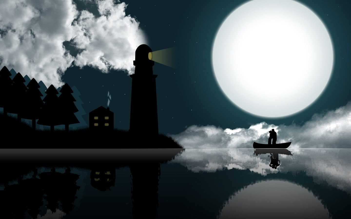 月光下的爱情桌面背景图片