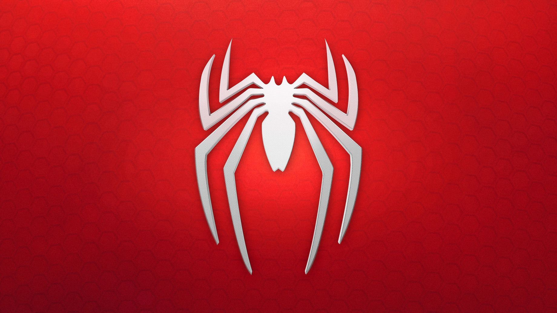 红蜘蛛侠标志背景4k 超级英雄壁纸
