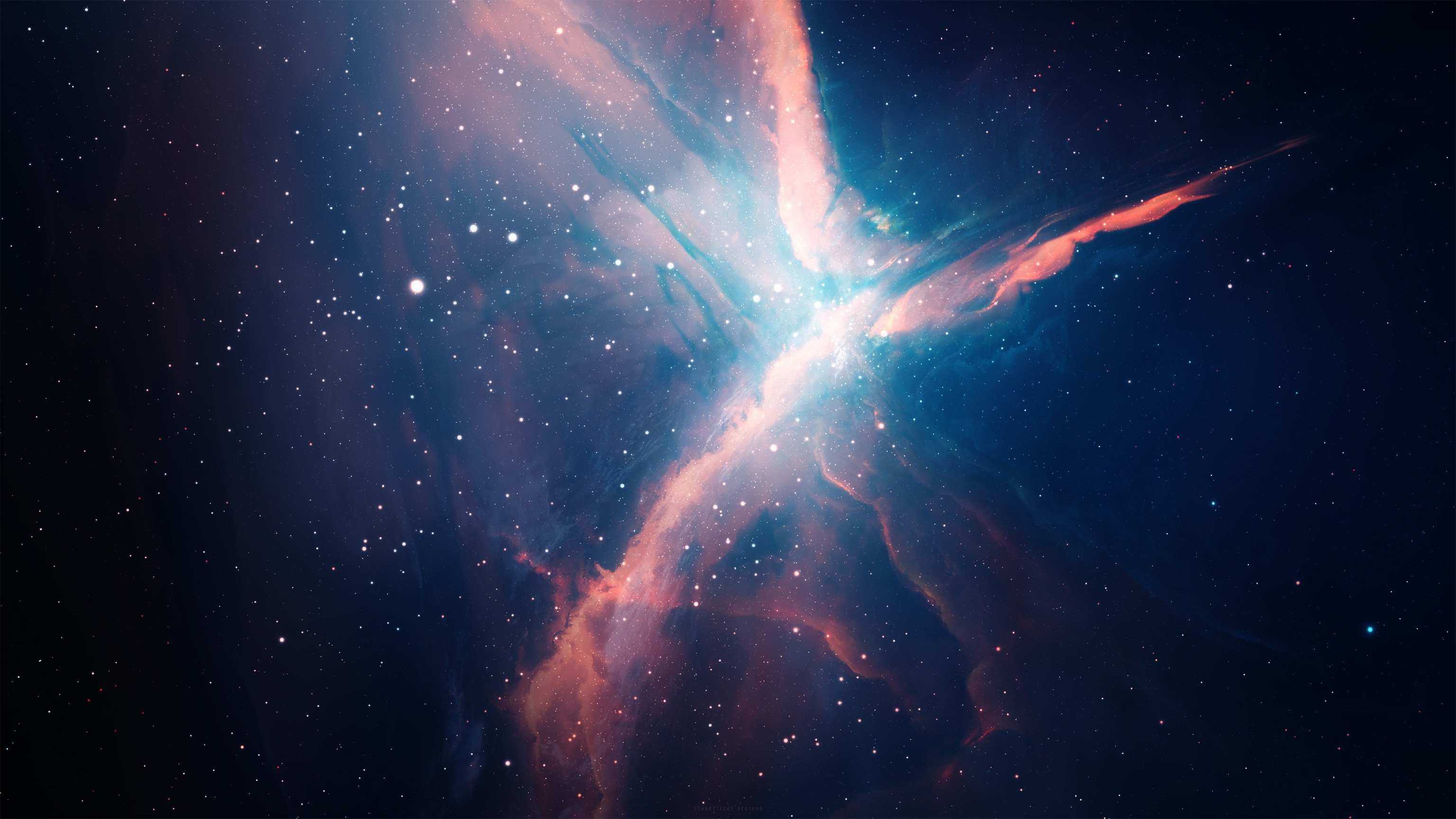 银河系恒星空间宇宙4k 宇宙电脑壁纸 